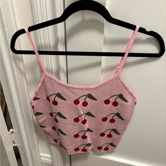 NWT FASHION NOVA Maraschino Cherry Sweater Tank - Picture 3 of 5